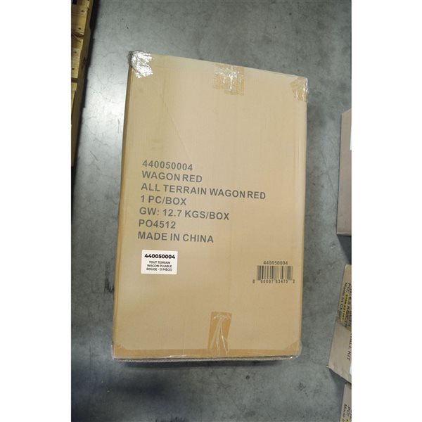 Impact Canopies Canada 20-in H All Terrain Foldable Red Bin Utility Cart