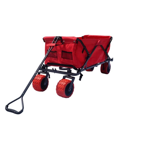 Impact Canopies Canada 20-in H All Terrain Foldable Red Bin Utility Cart