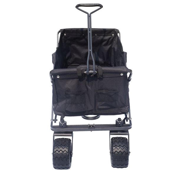 Impact Canopies Canada 20-in H All Terrain Foldable Black Bin Utility Cart
