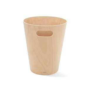 Umbra Woodrow 7.5 L Natural Wood Trash Can