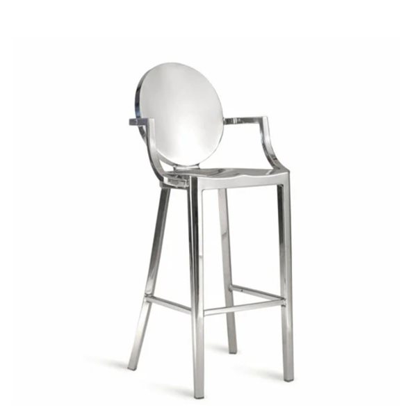 Take me Home Stainless Steel Stool w/ Armrests