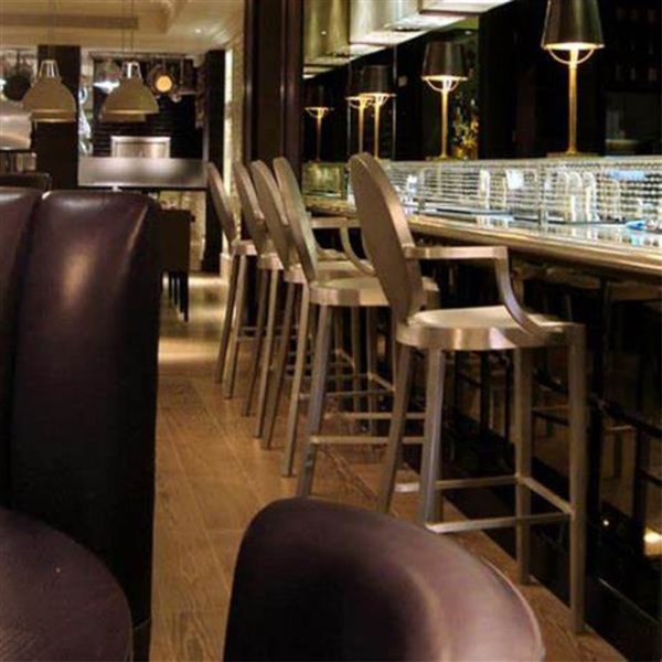 Take me Home Stainless Steel Stool w/ Armrests