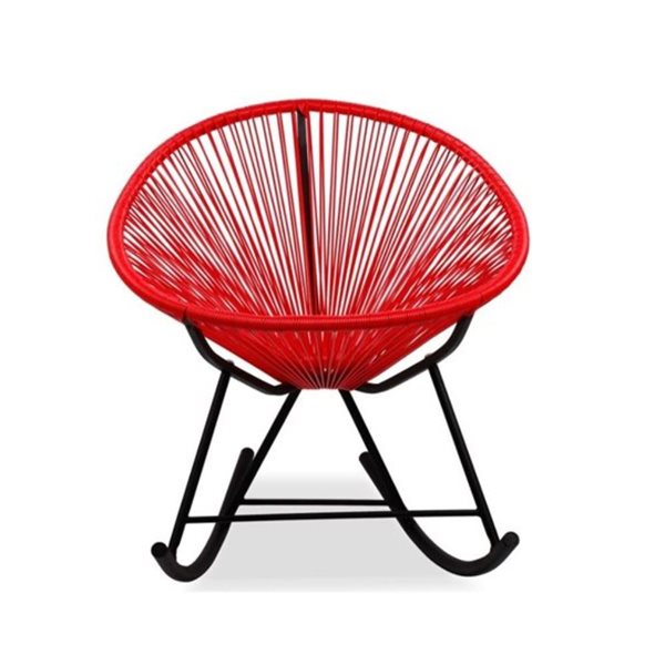 Take me Home Red Acapulco Rocking Lounge Chair