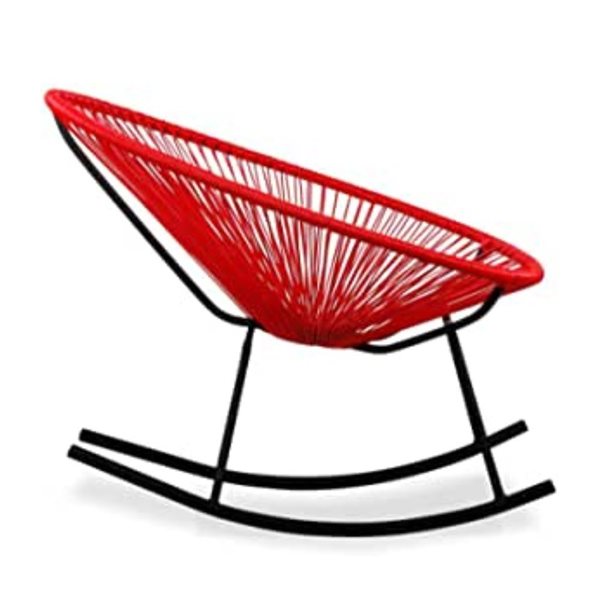 Take me Home Red Acapulco Rocking Lounge Chair