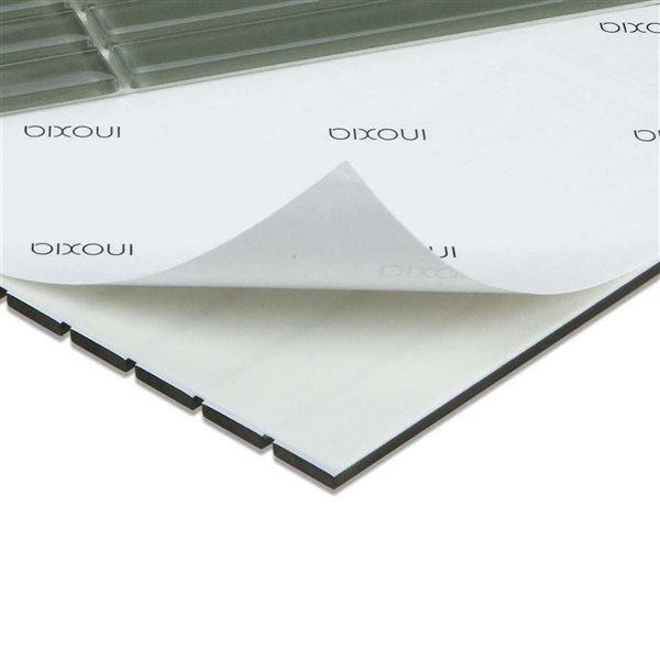 SpeedTiles EUCALYPTUS Green 4 L x 4-in W Glossy Glass Linear Peel-and-Stick Tile Sample