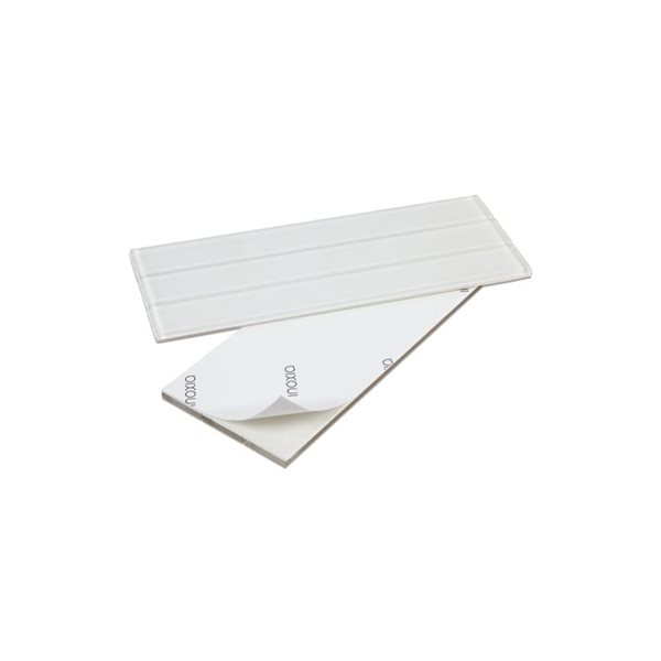 SpeedTiles LILY Off-White 4 L x 4-in W Glossy Glass Linear Peel-and-Stick Tile Sample