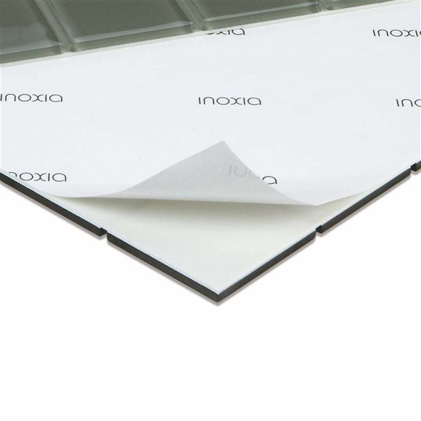 SpeedTiles LOTUS Green 4 L x 4-in W Glossy Glass Squares Peel-and-Stick Tile Sample