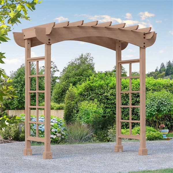 Yardistry Large Grand Cedar Backyard Arbour