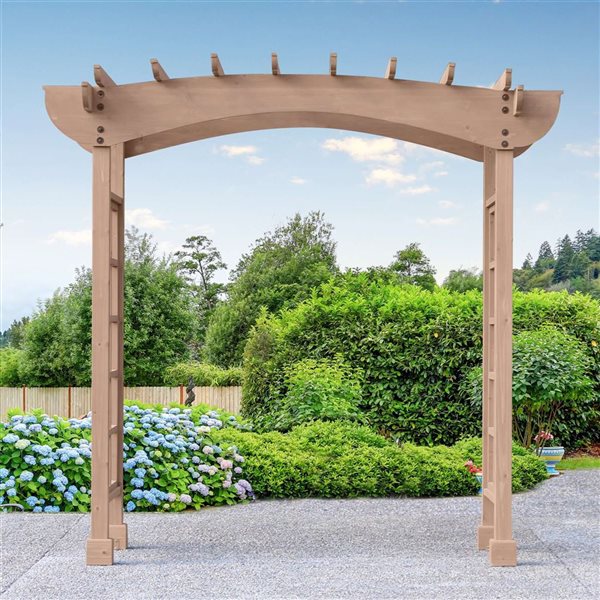 Yardistry Large Grand Cedar Backyard Arbour