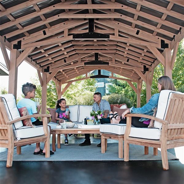 Yardistry 14 x 25-ft Multipurpose Car Port w/ Aluminum Roof