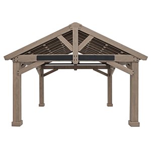 Yardistry 16 x 14-ft Pavilion w/ Aluminum Roof