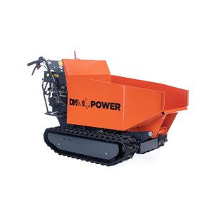 Chariot à benne basculante hydraulique à essence avec chenilles POWER de DK2 1100 lb 9,5 HP 277 cm³
