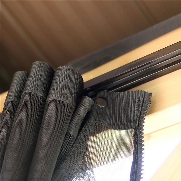 Yardistry 11 x 13-ft Meridian Gazebo Mosquito Mesh Kit w/ Zippered Panels