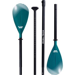 Pagaies 2-en-1 réglables Dual-Tech d'Aqua Marina en aluminium et plastique pour planche à pagaie et kayak