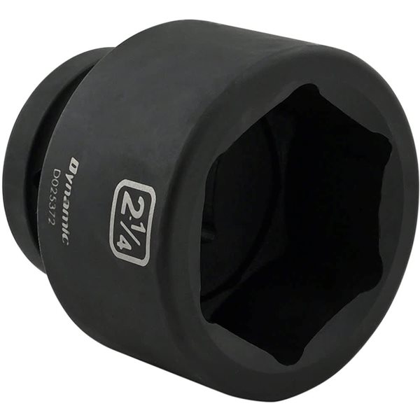 Dynamic Tools 2-1/4 x 1-in Drive Standard 6-Point Shallow Impact Socket