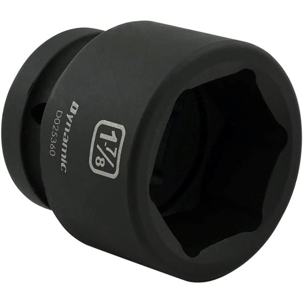 Dynamic Tools 1-7/8 x 1-in Drive Standard 6-Point Shallow Impact Socket