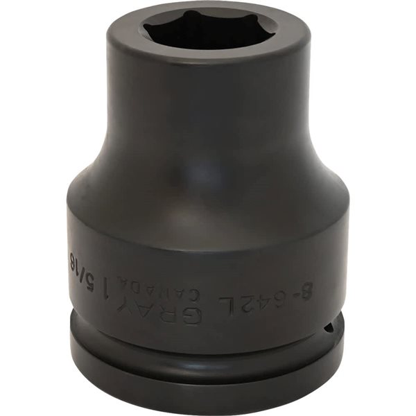 Gray Tools Standard 1 1/2-in Drive 6 Point Deep Length 1 5/16-in Impact Socket