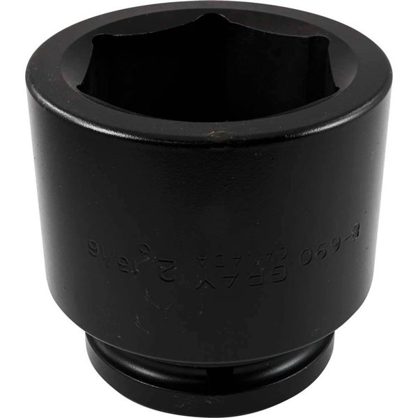 Gray Tools 2-13/16 x 1-1/2-in Drive Standard 6-Point Shallow Impact Socket