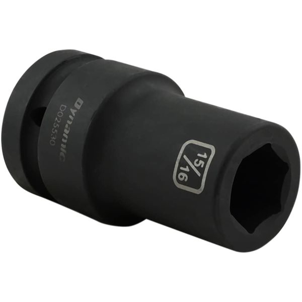 Dynamic Tools 15/16 x 1-in Drive Standard 6-Point Deep Impact Socket
