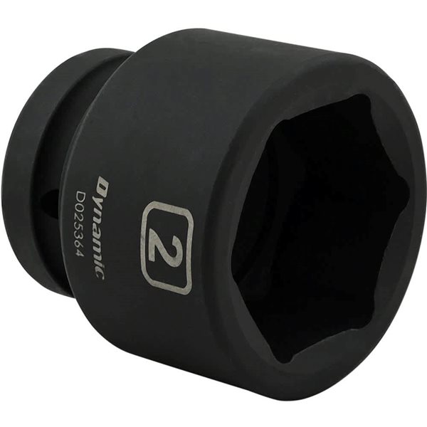 Dynamic Tools 2 x 1-in Drive Standard 6-Point Shallow Impact Socket