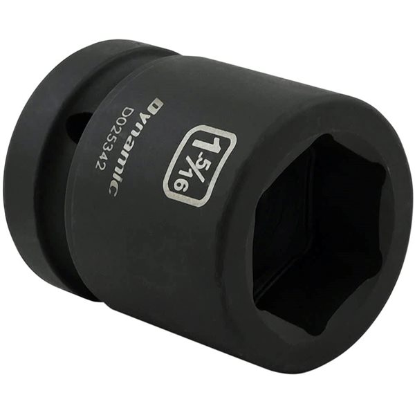 Dynamic Tools 1-5/16 x 1-in Drive Standard 6-Point Shallow Impact Socket