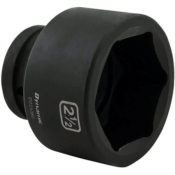 Dynamic Tools 2-1/2 x 1-in Drive Standard 6-Point Shallow Impact Socket