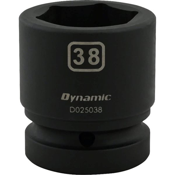 Dynamic Tools 38 mm X 1-in Drive Metric 6-Point Shallow Impact Socket