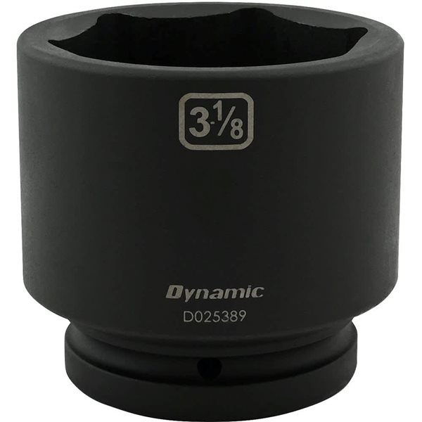 Dynamic Tools 3-1/8 x 1-in Drive Standard 6-Point Shallow Impact Socket