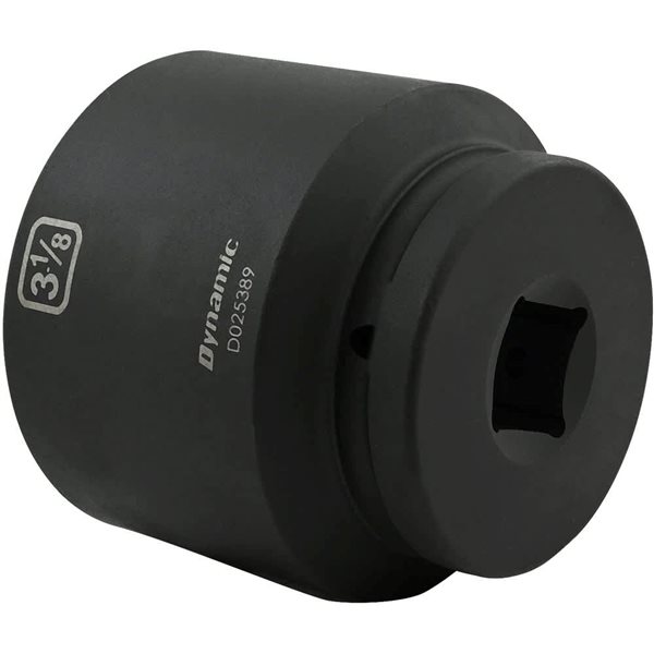 Dynamic Tools 3-1/8 x 1-in Drive Standard 6-Point Shallow Impact Socket