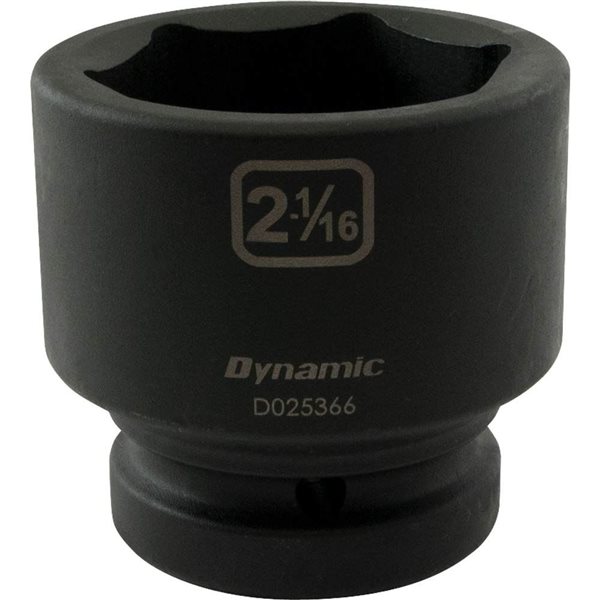 Dynamic Tools 2-1/16 x 1-in Drive Standard 6-Point Shallow Impact Socket