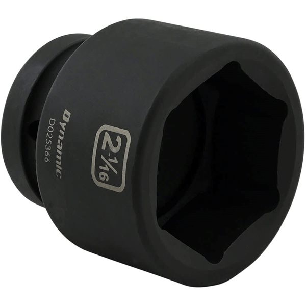 Dynamic Tools 2-1/16 x 1-in Drive Standard 6-Point Shallow Impact Socket