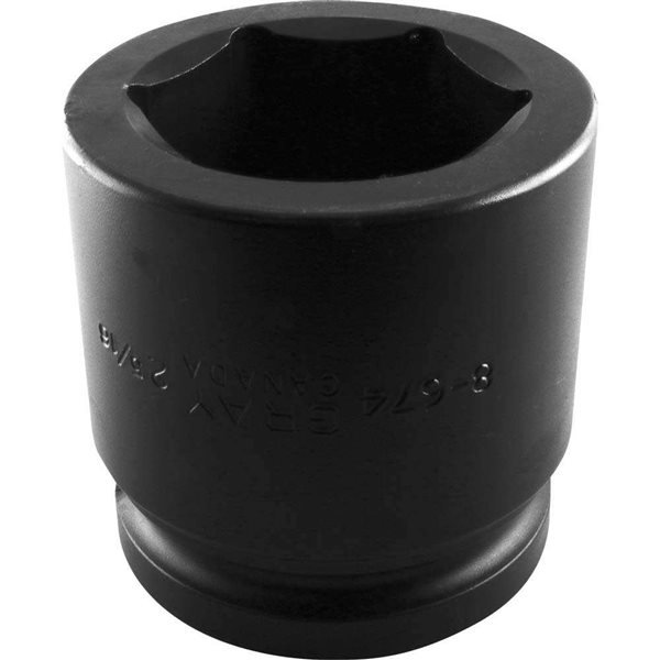 Gray Tools Standard 1 1/2-in Drive 6 Point Standard Length 2 5/16-in Impact Socket