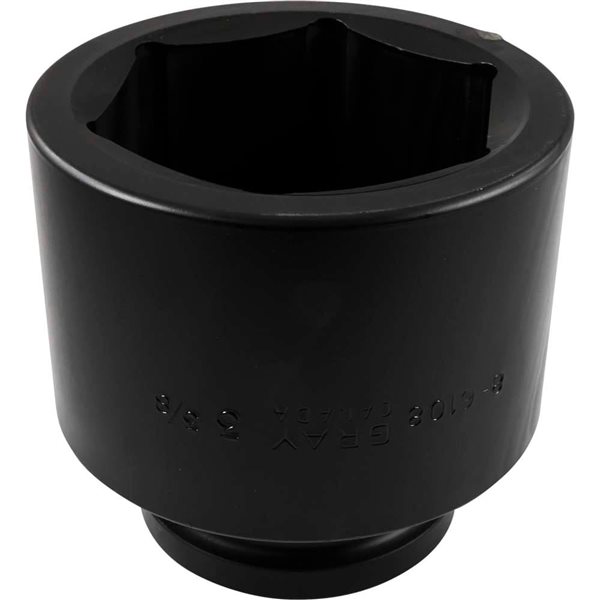 Gray Tools Standard 1 1/2-in Drive 6 Point Standard Length 3 3/8-in Impact Socket