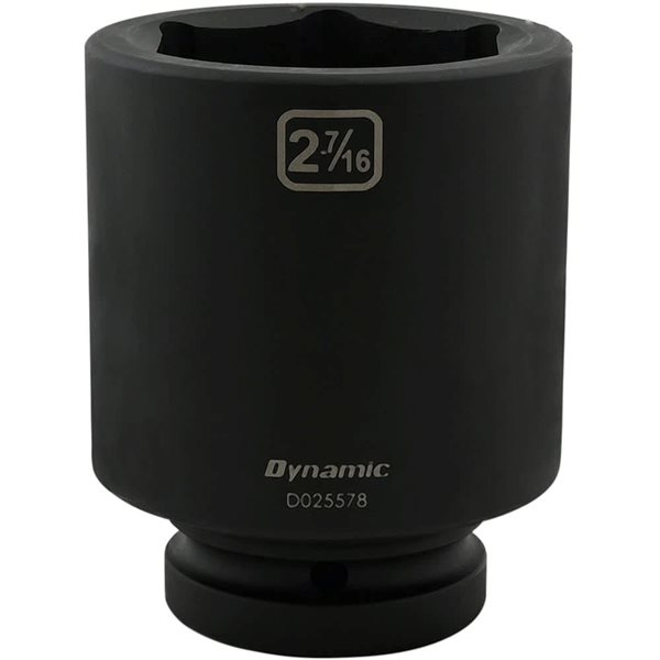 Dynamic Tools 2-7/16 x 1-in Drive Standard 6-Point Deep Impact Socket