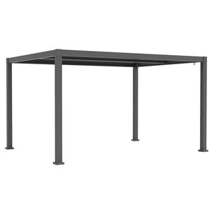 Corriveau Outdoor Furniture Melia Adjustable Louvered 10 x 13-ft Aluminum Pergola
