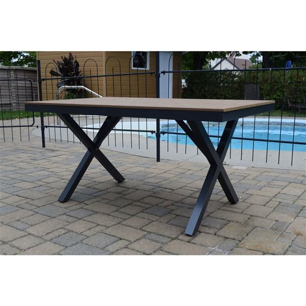 Corriveau Outdoor Furniture Napa Rectangular Dining Table 40 x 60-in