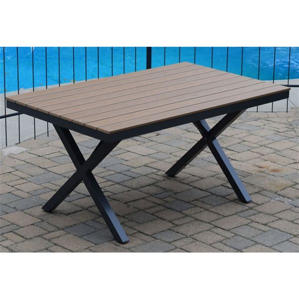 Corriveau Outdoor Furniture Napa Rectangular Dining Table 40 x 60-in