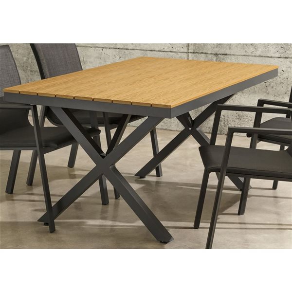 Corriveau Outdoor Furniture Napa Rectangular Dining Table 40 x 60-in