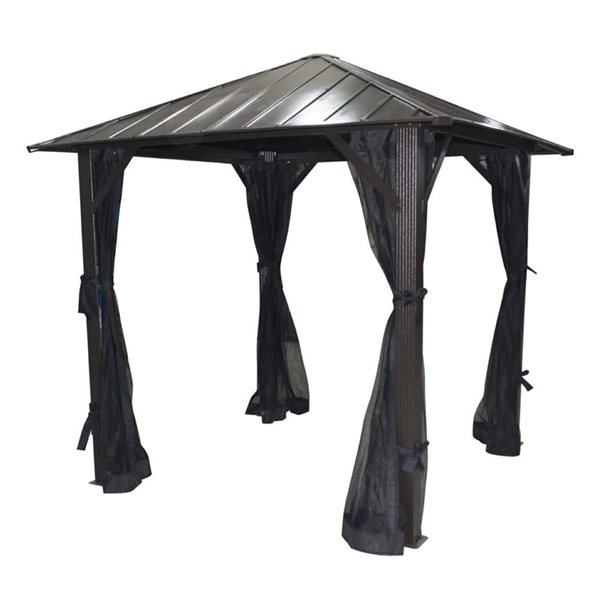 Corriveau Essentiels Seoul Gazebo 8 x 8-ft B080824-FNE-POL
