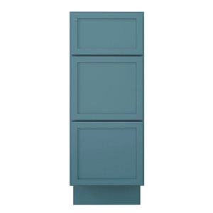 Vanity Art 12 W x 32.5-in H 3-Drawer Freestanding Bathroom Cabinet Only - Sea Green