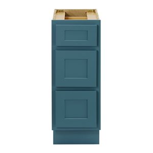 Vanity Art 12 W x 32.5-in H 3-Drawer Freestanding Bathroom Cabinet Only - Sea Green