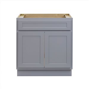 Vanity Art 30 W x 32.5-in H 2-Door Freestanding Bathroom Vanity Cabinet Only - Grey