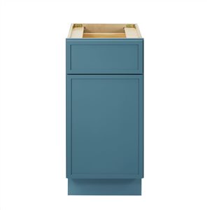 Vanity Art 15 W x 32.5-in H 1-Drawer/1-Door Freestanding Bathroom Cabinet Only - Sea Green