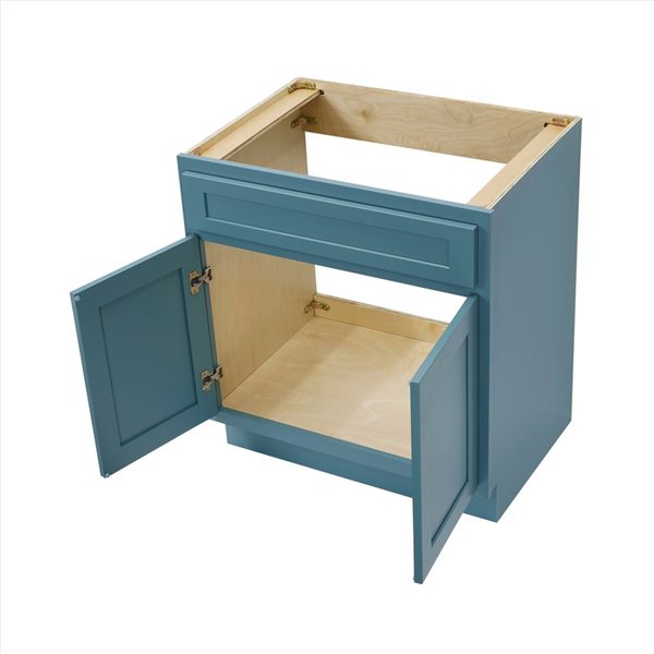 Vanity Art 30 W x 32.5-in H 2-Door Freestanding Bathroom Vanity Cabinet Only - Sea Green