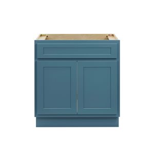 Vanity Art 30 W x 32.5-in H 2-Door Freestanding Bathroom Vanity Cabinet Only - Sea Green