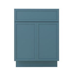 Vanity Art 24 W x 32.5-in H 2-Door Freestanding Bathroom Vanity Cabinet Only - Sea Green