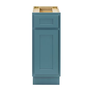 Vanity Art 12 W x 32.5-in H 1-Drawer/1-Door Freestanding Bathroom Cabinet Only - Sea Green
