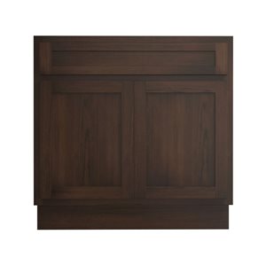 Meuble-lavabo autoportant de salle de bains à 2 portes de Vanity Art 36 l. x 32,5 po h. sans comptoir, brun