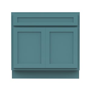 Vanity Art 33 W x 32.5-in H 2-Door Freestanding Bathroom Vanity Cabinet Only - Sea Green