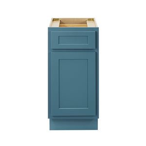 Vanity Art 15 W x 32.5-in H 1-Drawer/1-Door Freestanding Bathroom Cabinet Only - Sea Green